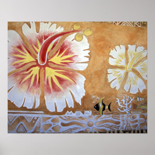 Poster Fiji, arte mural. (Frente)