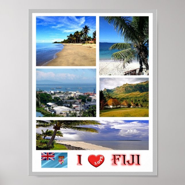 Poster Fiji - Eu Amo - (Frente)