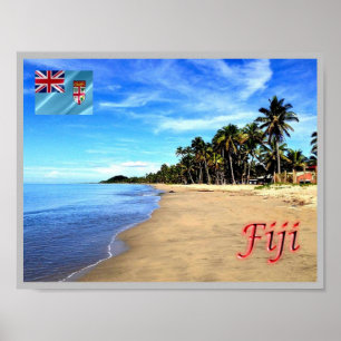 Poster Fiji - Praia -