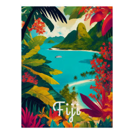 Póster Fiji Travel Poster