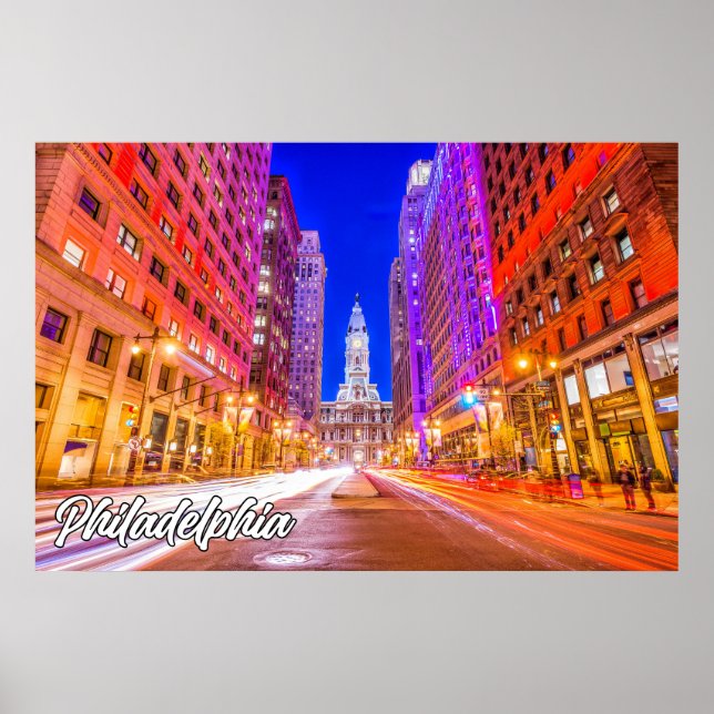 Poster Filadélfia, Pensilvânia, EUA (Frente)