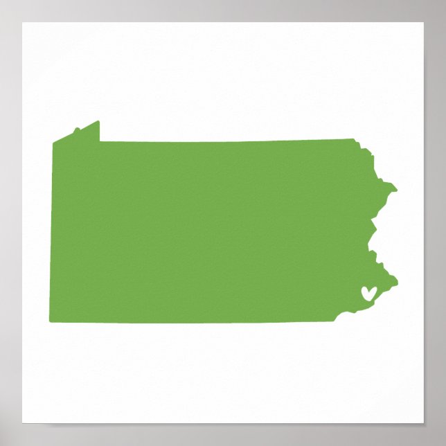 Póster Filadélfia, Pensilvânia Love (Frente)