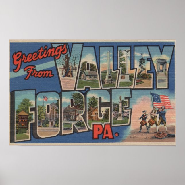 Poster Filadélfia, Pensilvânia - Valley Forge (Frente)