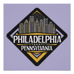 Póster Filadelphia Pensilvânia