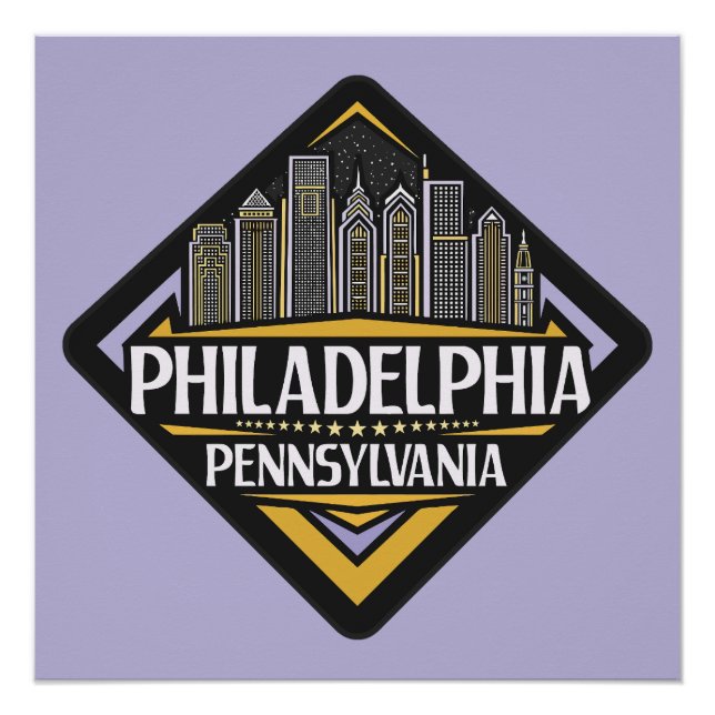 Póster Filadelphia Pensilvânia (Frente)