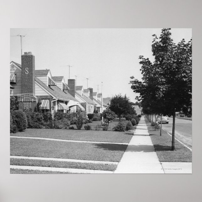 Póster Fileira de Casas (Frente)