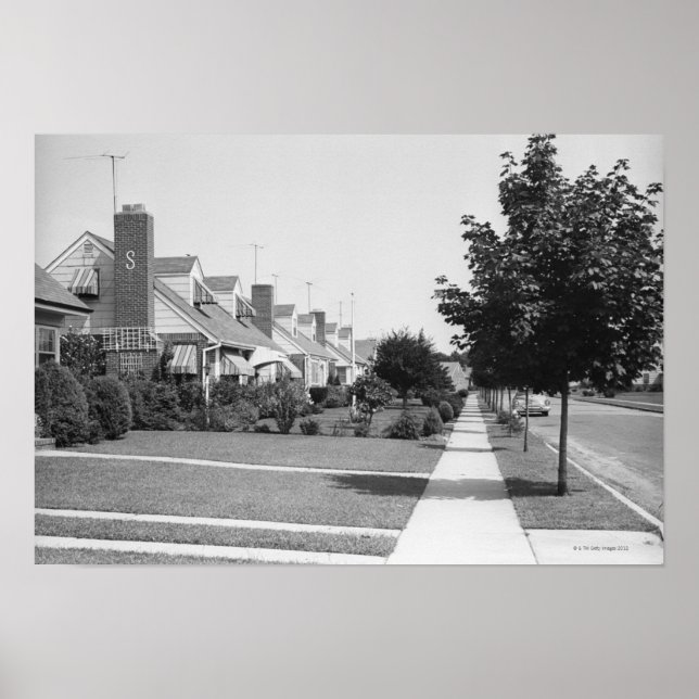 Poster Fileira de Casas (Frente)