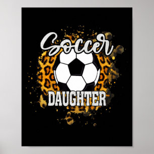 Poster Filha de Futebol Vintage Futebol Família Correspon