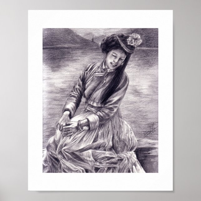 Poster Filha do Lago Lugu (Frente)