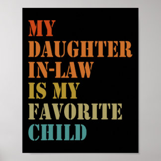 Poster Filha é meu favorito pai engraçado