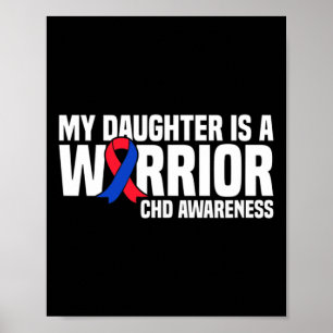 Poster Filha É Uma Guerreira Chd Doença Cardíaca Congênit