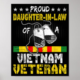 Poster Filha Orgulhosa De Pais Veteranos Do Vietname