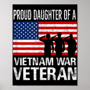 Poster Filha Orgulhosa De Um Veterano Da Guerra Do Vietnã