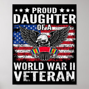 Poster Filha Orgulhosa De Um Veterano Wwii Segunda Guerra