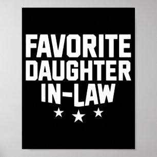 Poster Filha Política Favorita Esposa Divertida Mãe Dia d