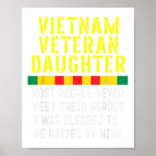Poster Filha Veterana Do Vietnã Levantada Pelo Meu Venced