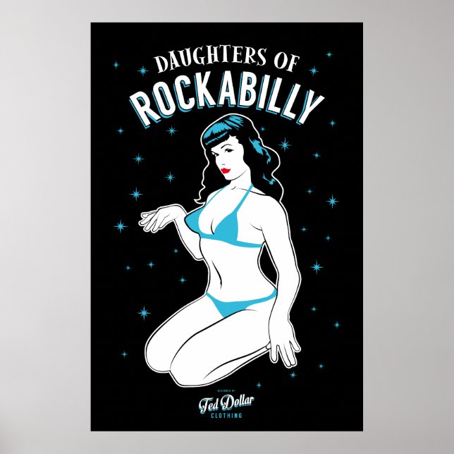 Póster Filhas de Rockabilly (Frente)