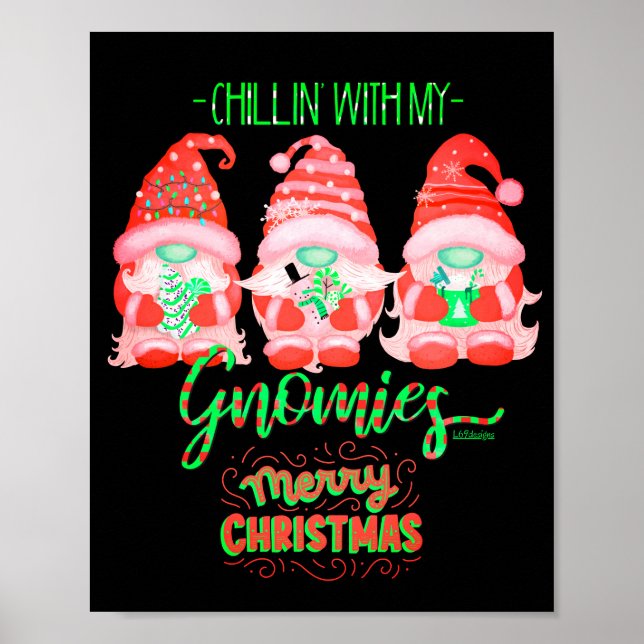 Poster FILHEM COM MEUS GNOMES, natal engraçado (Frente)
