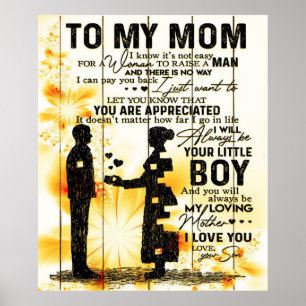 Poster Filho Da Mãe Para A Minha Mãe   decoração dom