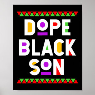 Poster Filho Negro Droga Americano Africano História Mês