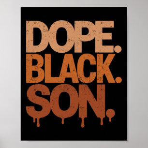 Poster Filho Negro Droga Mês da História Negra Juneteenth