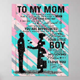 Poster Filho Para A Mãe Presente Para A Mãe, Mamãe Ani