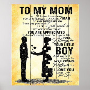 Poster Filho Para A Mãe, Presente Para A Minha Mãe, Dia