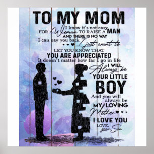Poster Filho Para Minha Mãe Presente   Bonito presente d