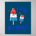 Poster Filhos Avô, neta e vovô, pai<br><div class="desc">Crianças Avô, Avô, Dia de os pais Adora Meu Presente Pop. Presente perfeito para seu pai, mãe, pai, homens, mulheres, amigos e familiares no Dia de Ação de Graças, Dia de Natal, Dia de as mães, Dia de os pais, 4 de julho de 1776 Dia Independente, Dia dos Veteranos, Dia...</div>