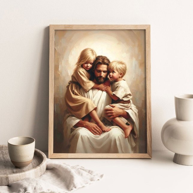 Poster Filhos da Fé, Arte Cristã, Jesus com (Criador carregado)