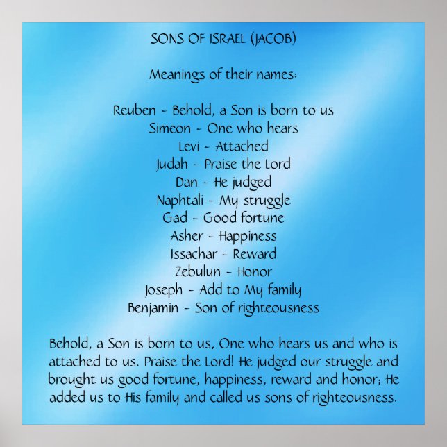 Poster Filhos de Israel (Frente)