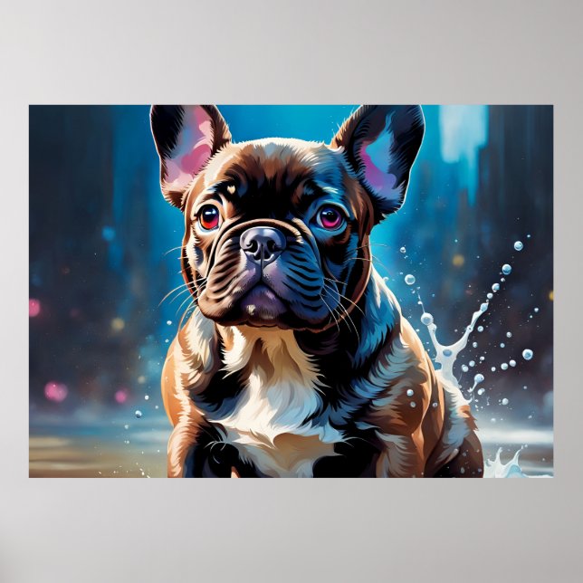 Poster Filhote de Bulldog Francês (Frente)