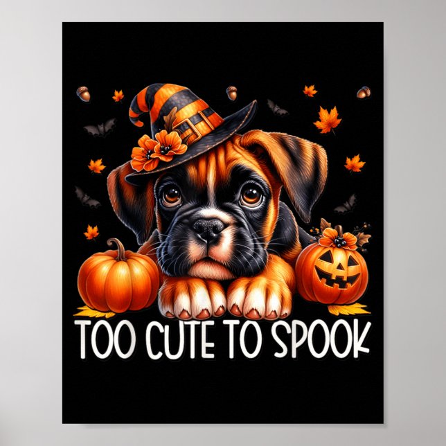 Poster Filhote de cachorro boxer é muito fofo para assust (Frente)