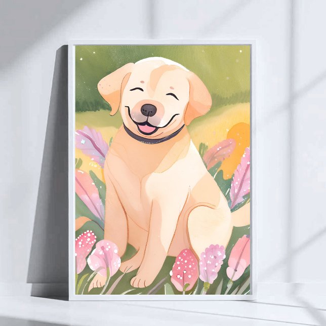 Poster Filhote de Labrador Retriever | Labrador Cachorro  (Criador carregado)