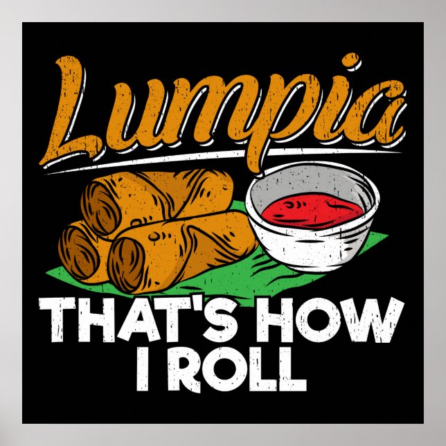 Poster Filipinas: Filipino Lumpia Comida Cote (Frente)