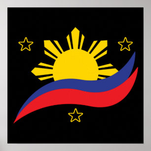 Poster Filipinas: Filipino Pinoy Flag