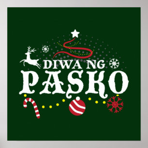 Poster Filipinas Tagalog - Diwa Ng Pasko