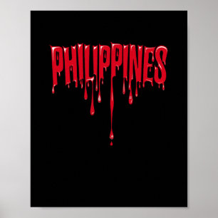 Poster Filipino férias vintage souvenir homem Filipinas