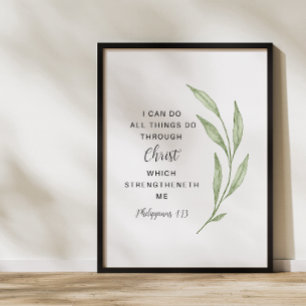 Poster Filipinos 4:13 Arte Escritural