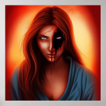 Poster Fille Super Héros