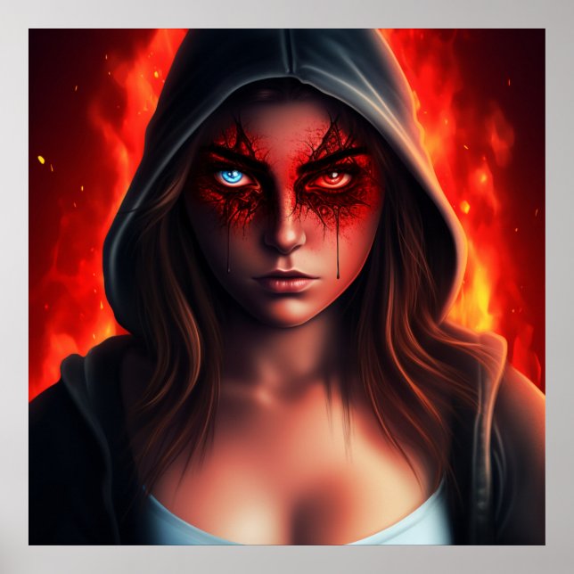 Poster Fille Super Héros (Frente)