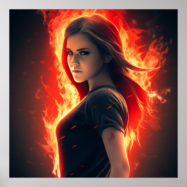 Poster Fille Super-Héros (Frente)