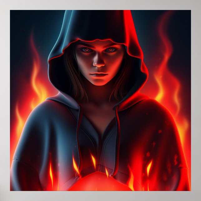 Poster Fille Super Héros (Frente)