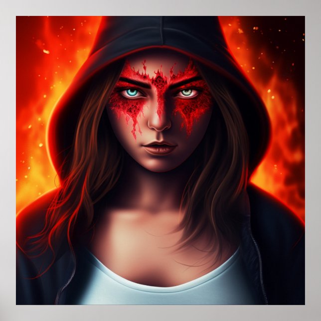 Poster Fille Super Héros (Frente)