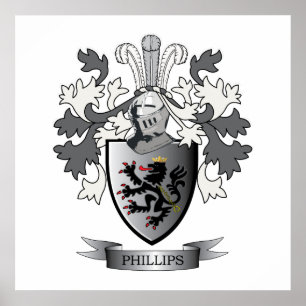 Póster Fillips Family Crest Casaco de Braços