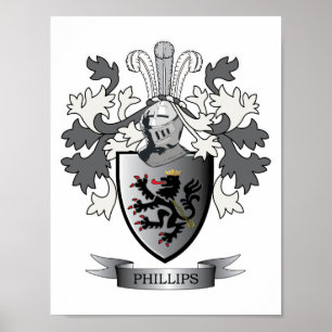 Póster Fillips Family Crest Casaco de Braços