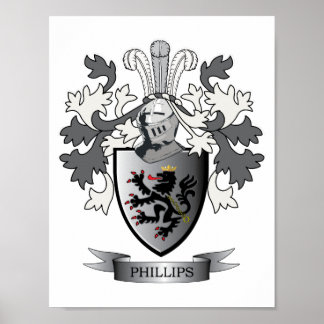 Póster Fillips Family Crest Casaco de Braços
