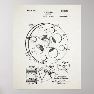 Poster FILM REEL Patent