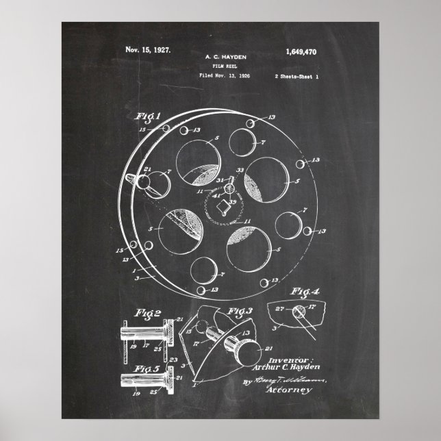 Poster FILM REEL Patent (Frente)