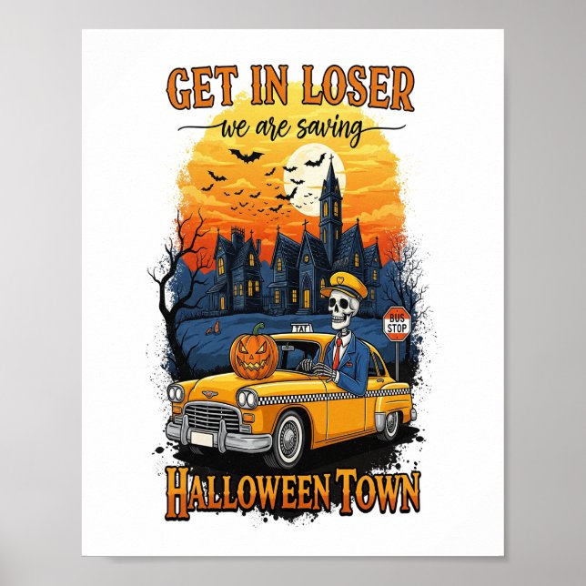 Poster Filme Antigo de Halloween (Frente)